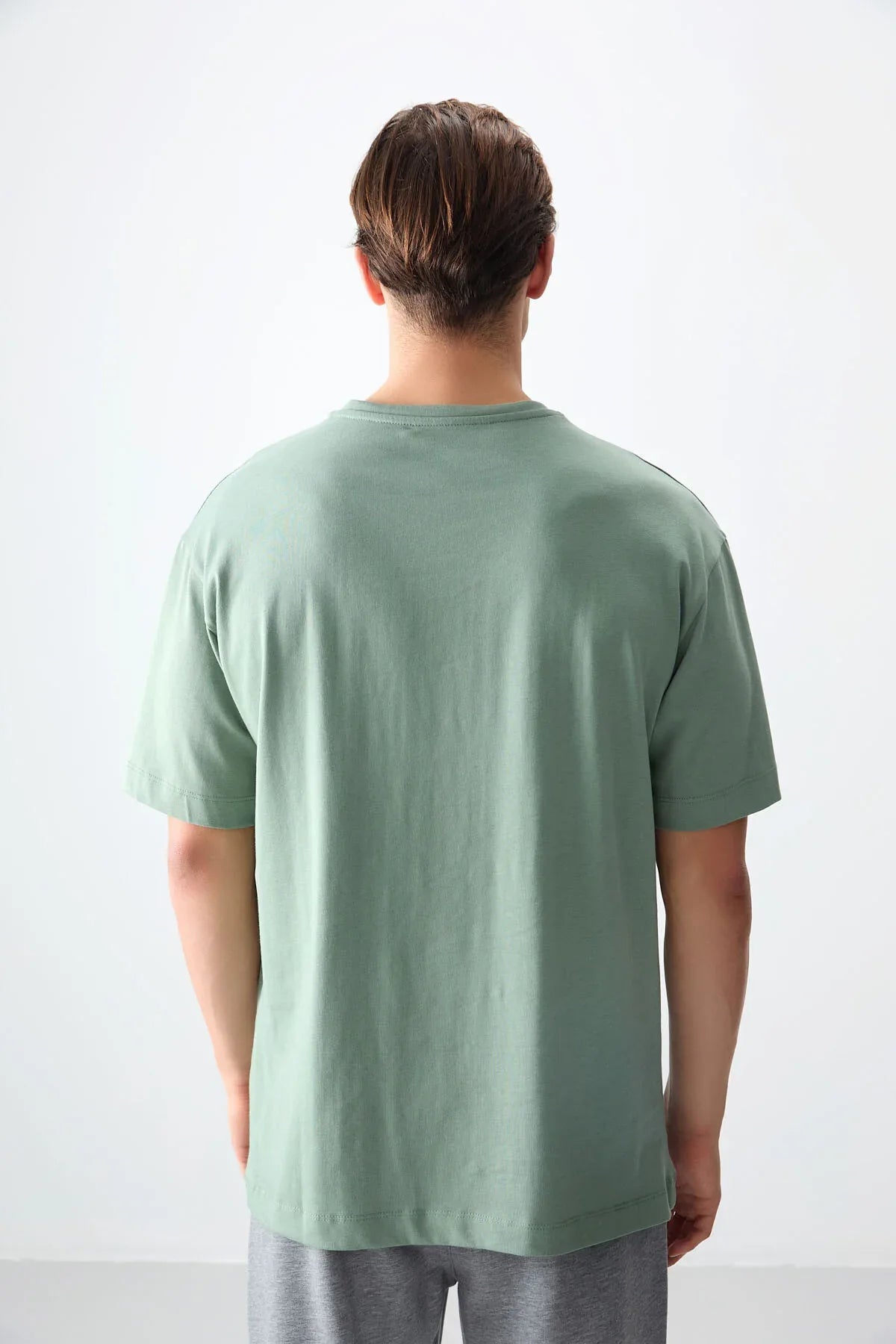 T-shirt homme oversize imprimé en coton épais 100 % au toucher doux- 88355 - Justyol