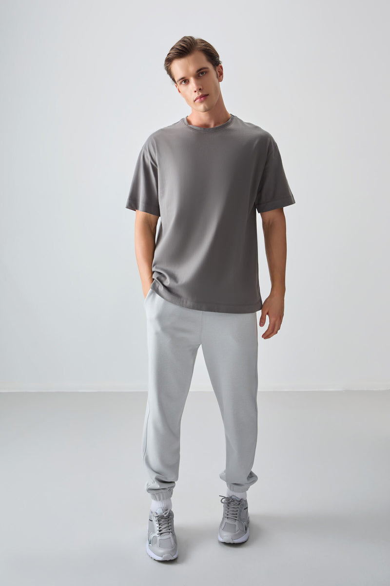 T-shirt Homme Basique Oversize en Coton Doux
