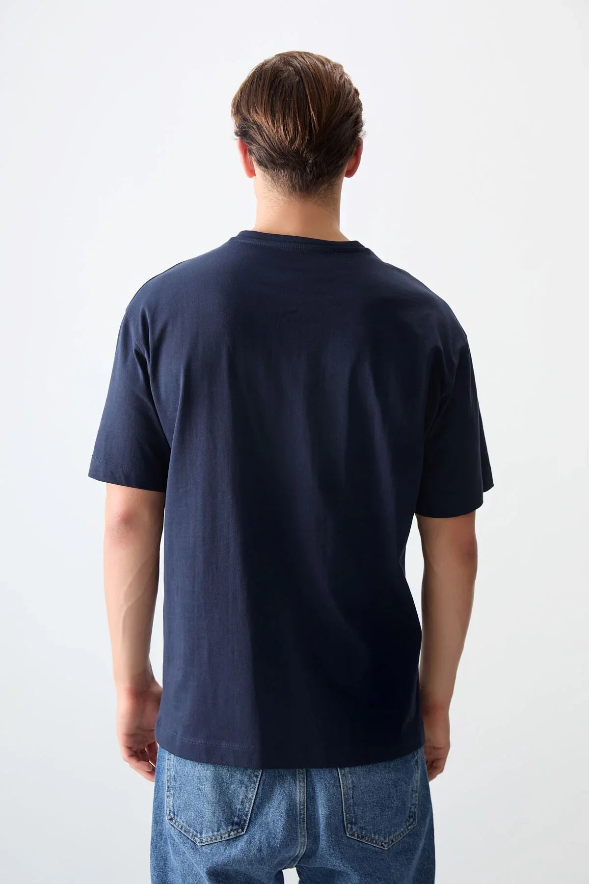 T-shirt homme oversize imprimé en coton épais 100 % au toucher doux - 88356 - Justyol