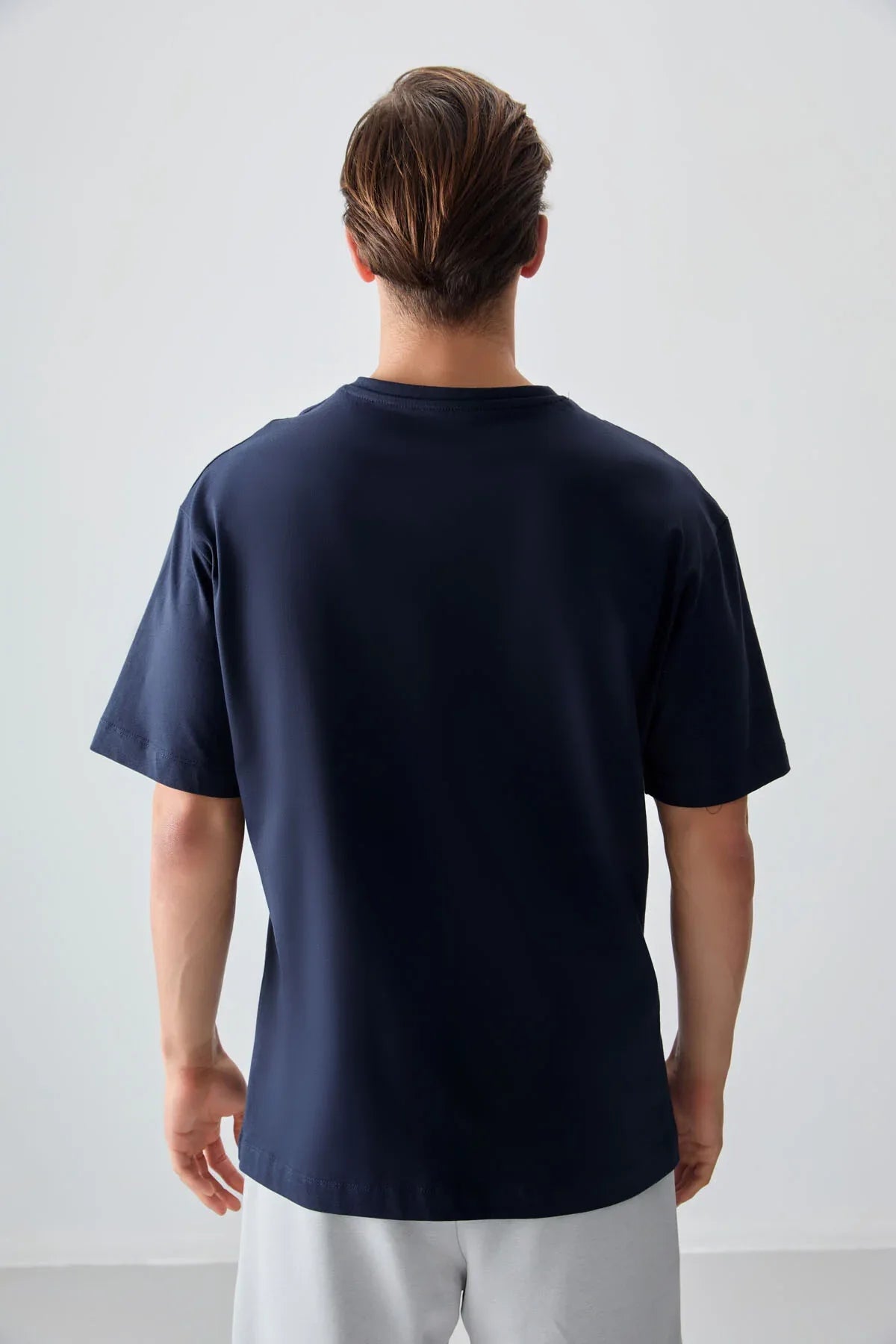 T-shirt homme oversize imprimé en coton épais 100 % au toucher doux- 88355 - Justyol