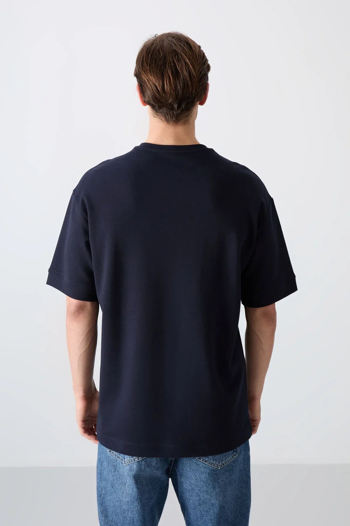 T-shirt homme oversize imprimé en coton épais au toucher doux - 88320 - Justyol