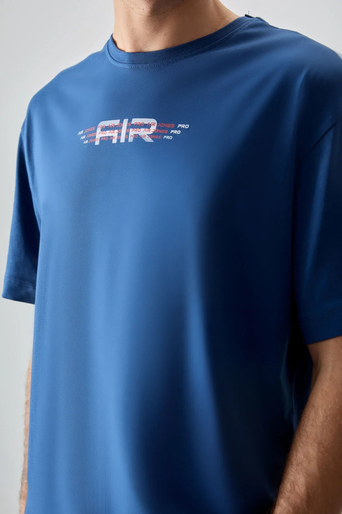 T-shirt homme oversize imprimé en coton épais 100 % au toucher doux - 88356 - Justyol