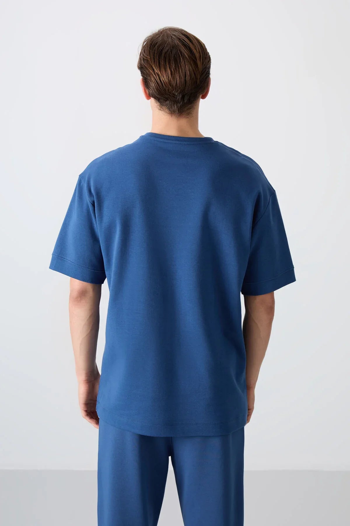 T-shirt homme oversize imprimé en coton épais au toucher doux - 88320 - Justyol