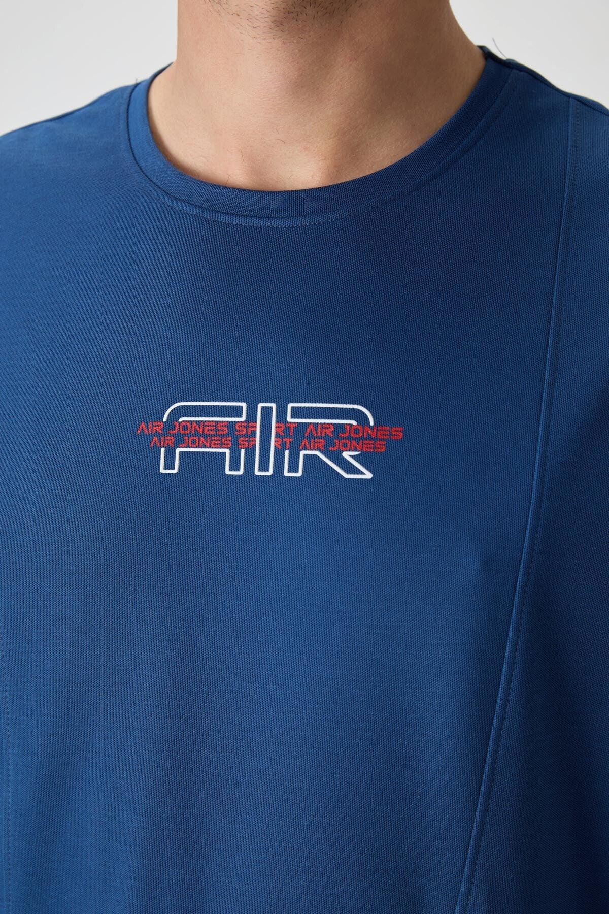 T-shirt homme oversize imprimé en coton épais texturé - Justyol