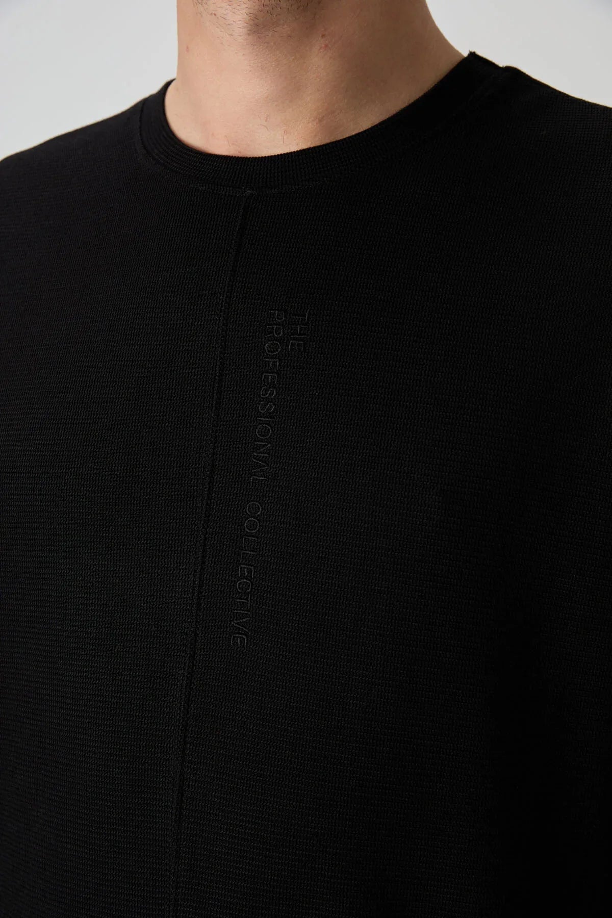 t‑shirt oversize homme coton épais texturé- 88337 - Justyol