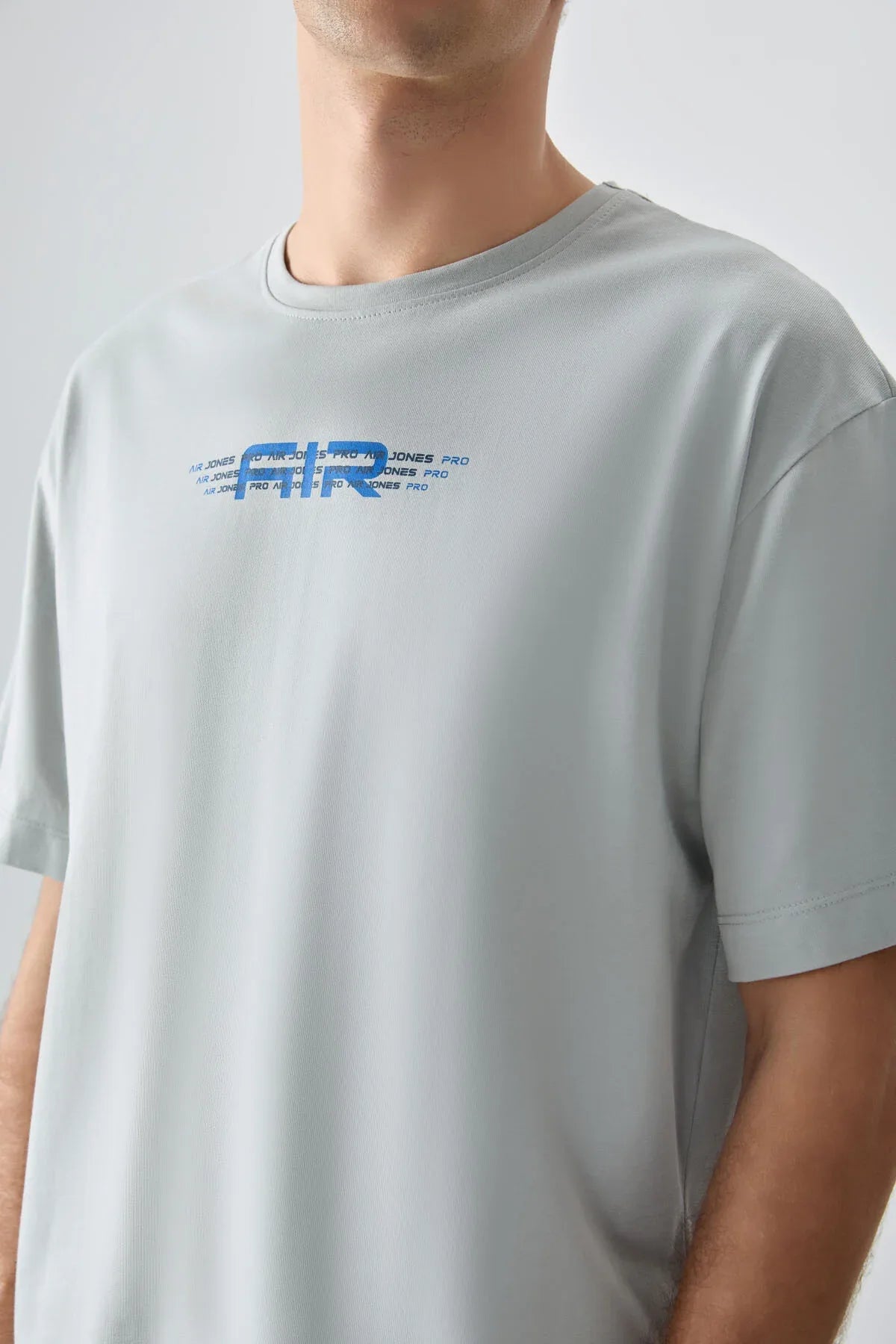 T-shirt homme oversize imprimé en coton épais 100 % au toucher doux - 88356 - Justyol