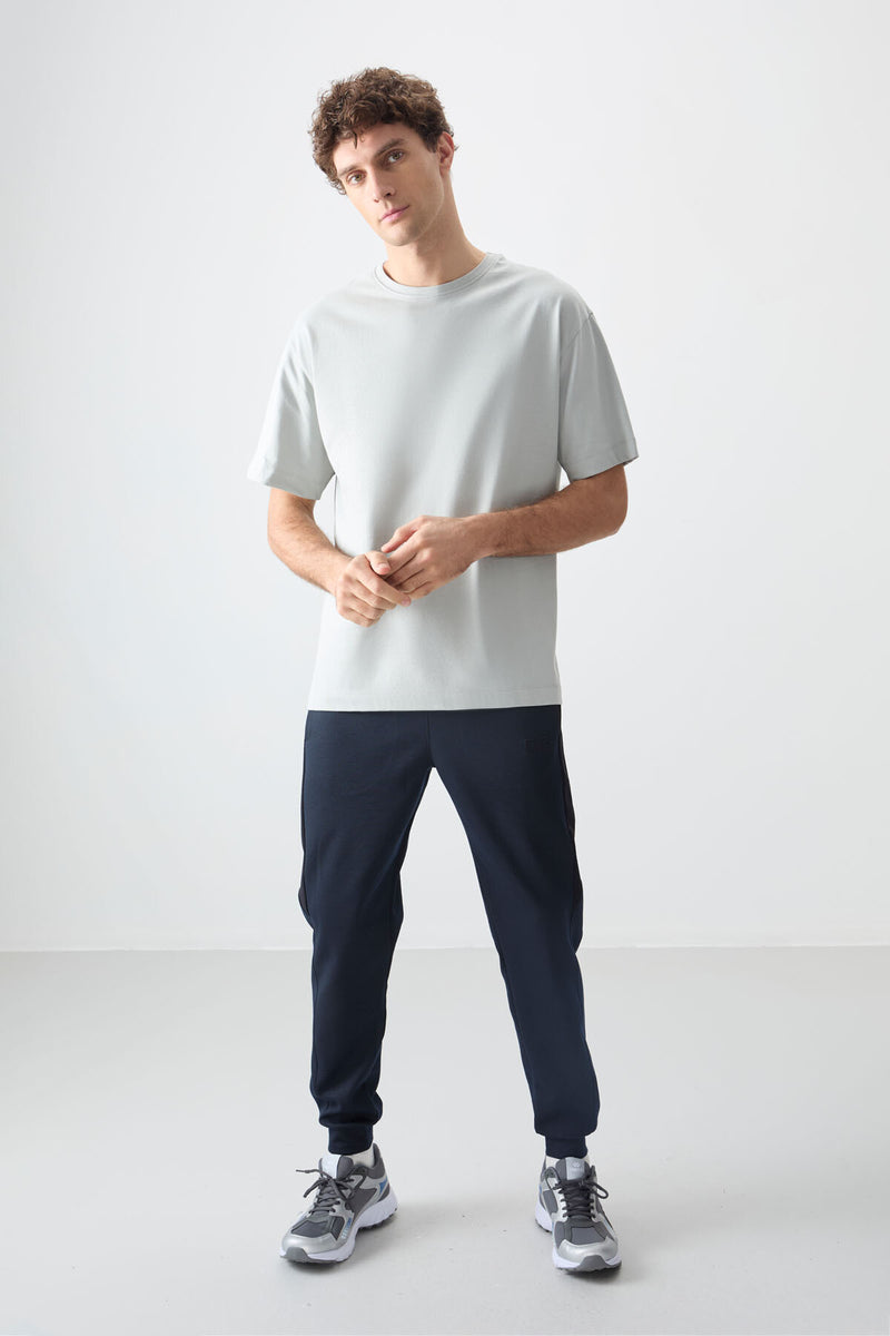 T-shirt Homme Basique Oversize en Coton Doux