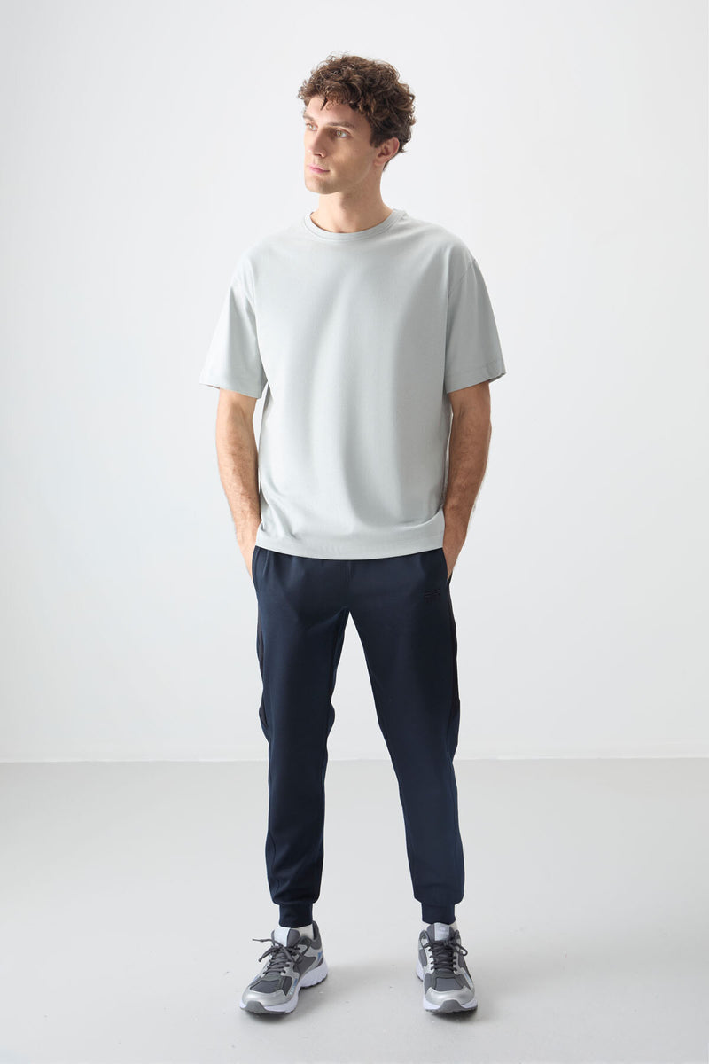 T-shirt Homme Basique Oversize en Coton Doux