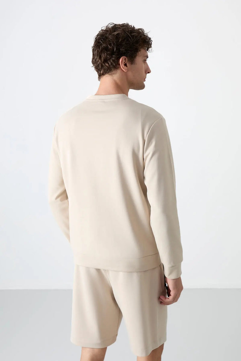 Sweatshirt pour homme à col rond, coupe décontractée - 88053