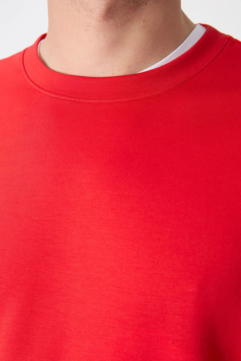 Sweatshirt pour homme à col rond, coupe décontractée - 88053
