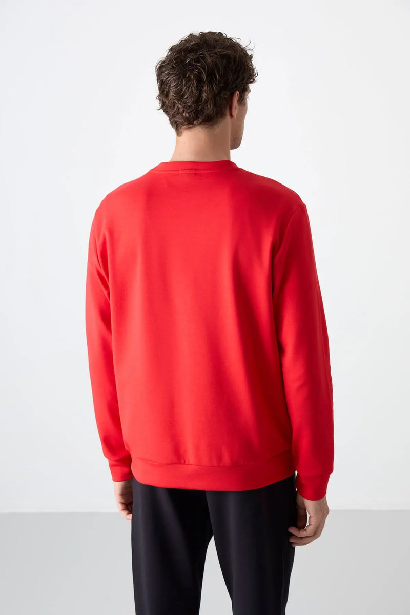 Sweatshirt pour homme à col rond, coupe décontractée - 88053
