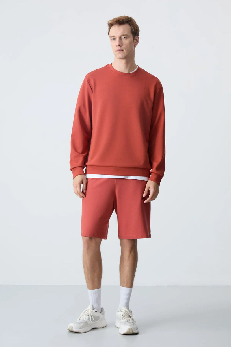Sweatshirt pour homme à col rond, coupe décontractée - 88053