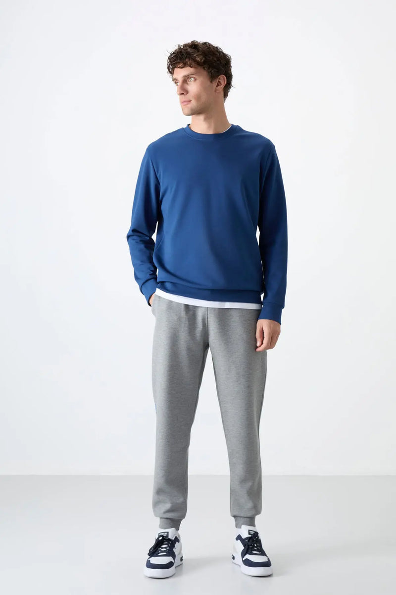 Sweatshirt pour homme à col rond, coupe décontractée - 88053