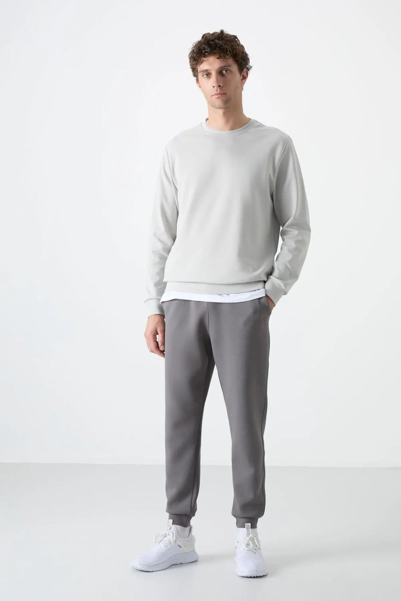Sweatshirt pour homme à col rond, coupe décontractée - 88053