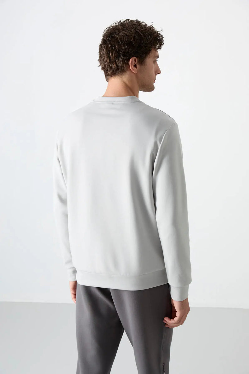 Sweatshirt pour homme à col rond, coupe décontractée - 88053