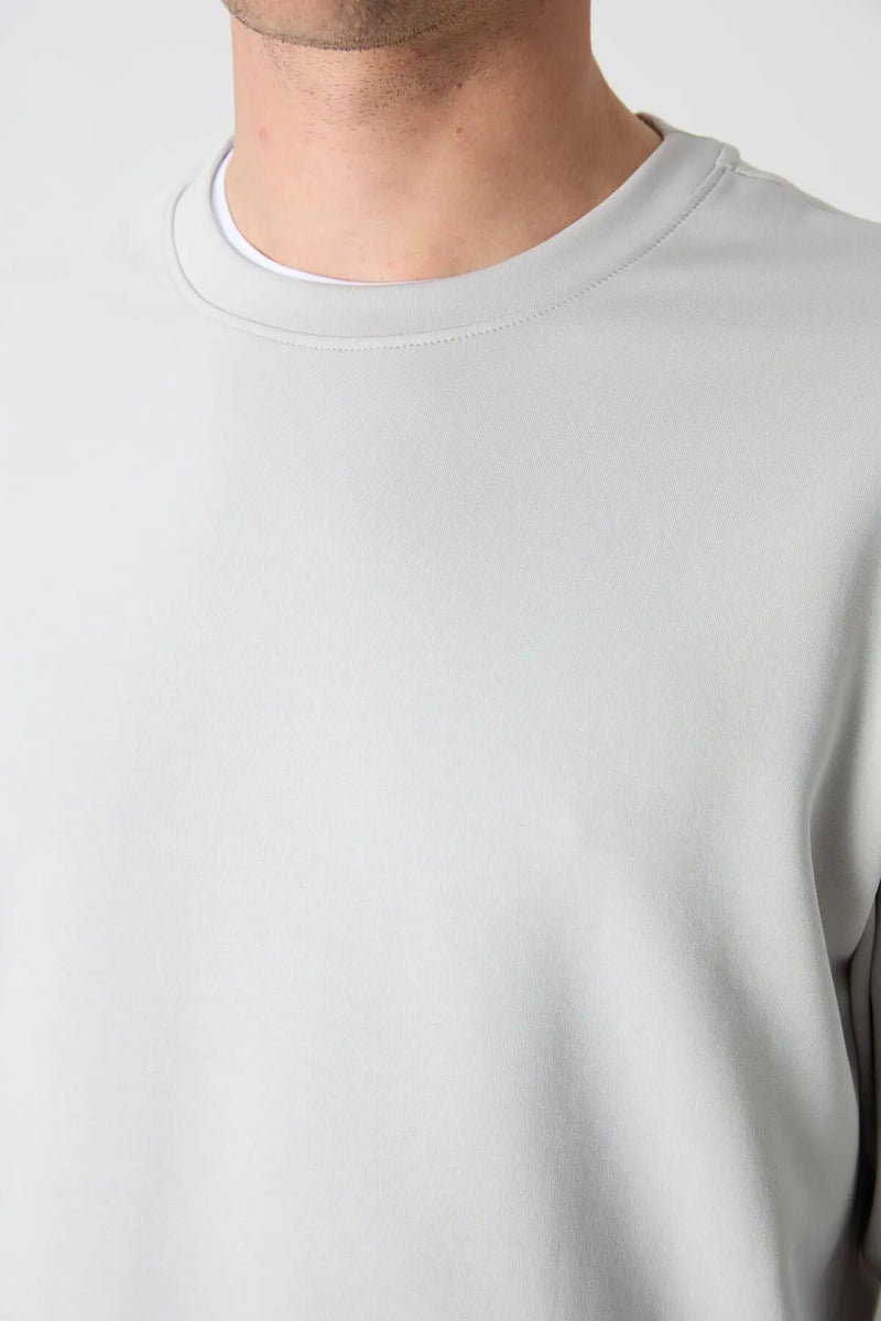 Sweatshirt pour homme à col rond, coupe décontractée - 88053