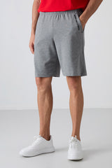 <tc>Short pour homme en coton, épais et à texture douce, coupe confort avec impression - 81263</tc>