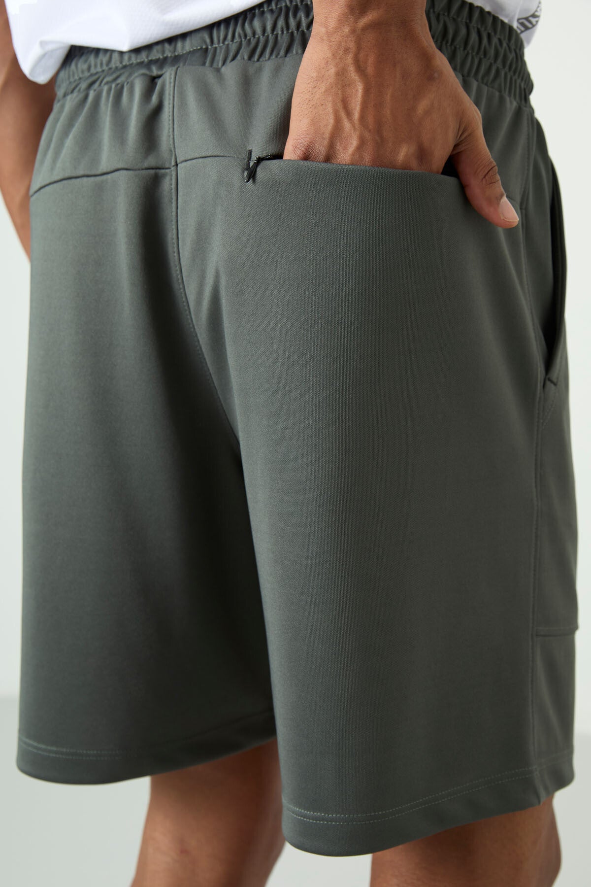 polyester kalin yumuşak comfort fit erkek şort - 81272 - Justyol