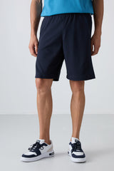 <tc>Short pour homme en coton, épais et à texture douce, coupe confort avec impression - 81263</tc>