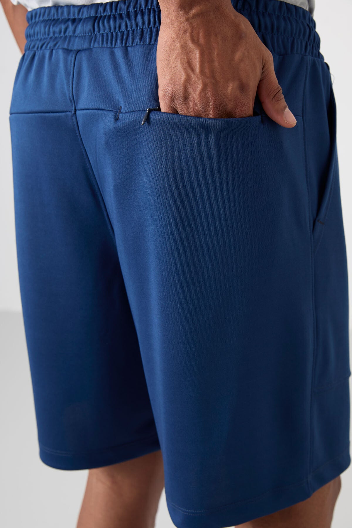 polyester kalin yumuşak comfort fit erkek şort - 81272 - Justyol