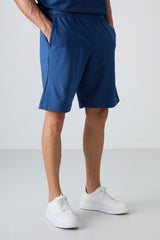 <tc>Short pour homme en coton, épais et à texture douce, coupe confort avec impression - 81263</tc>