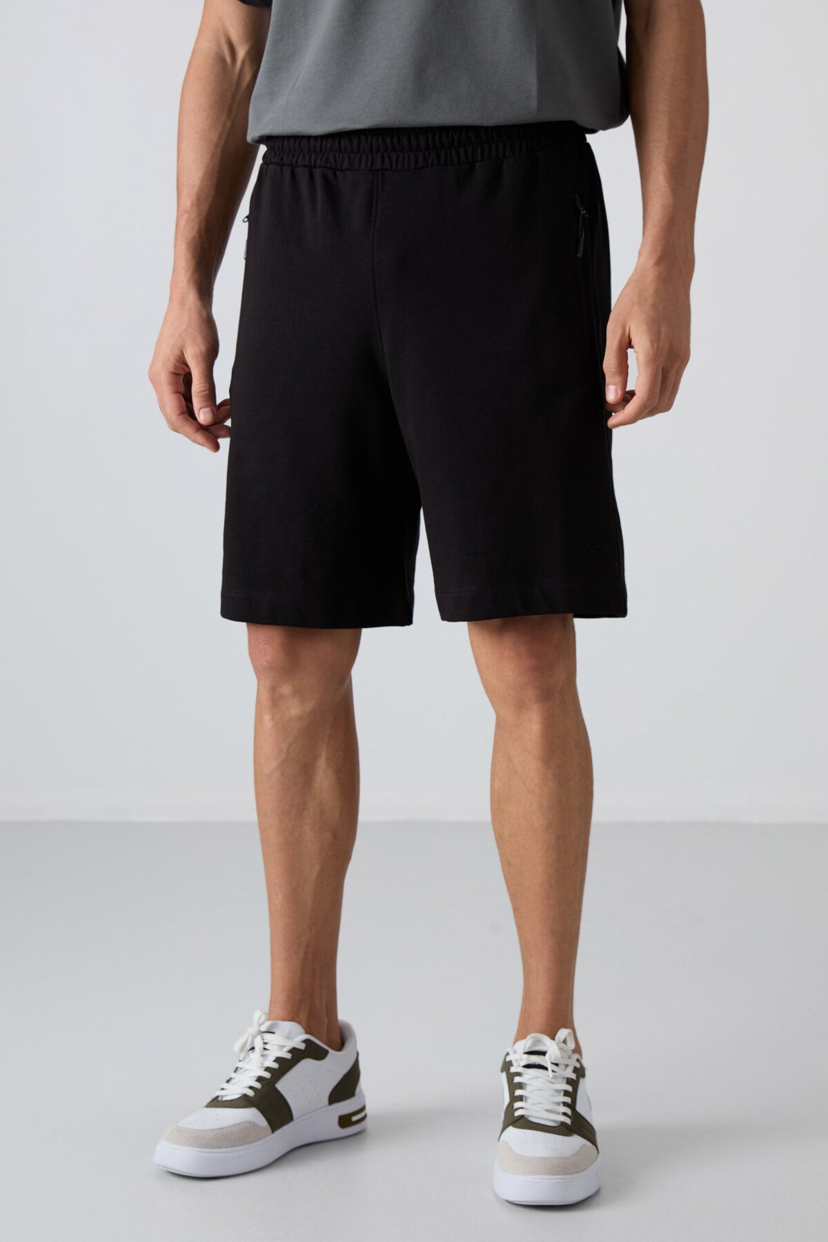 <tc>Short basique pour homme en coton, épais et à texture douce, coupe confort - 81259</tc>