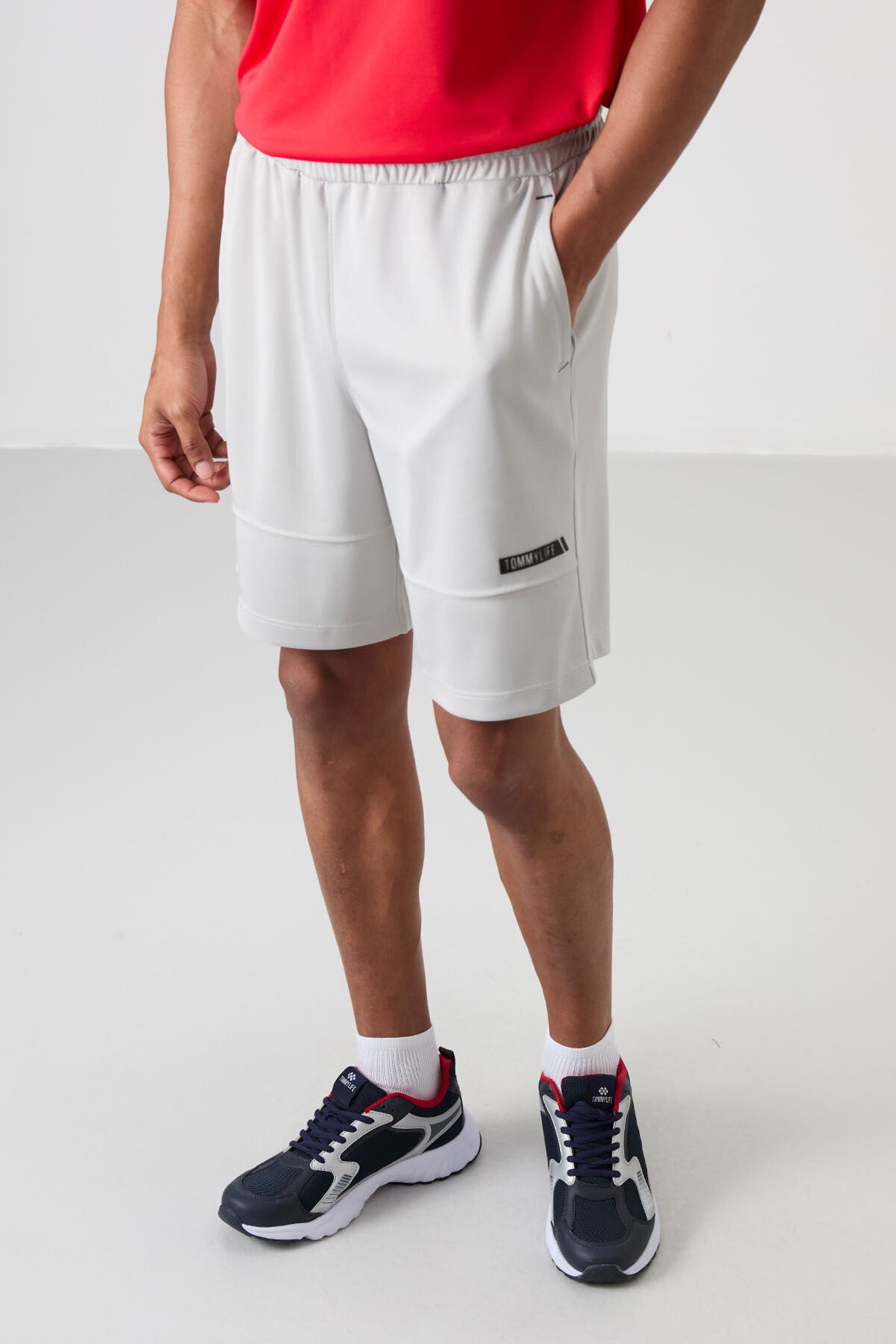 polyester kalin yumuşak comfort fit erkek şort - 81272 - Justyol