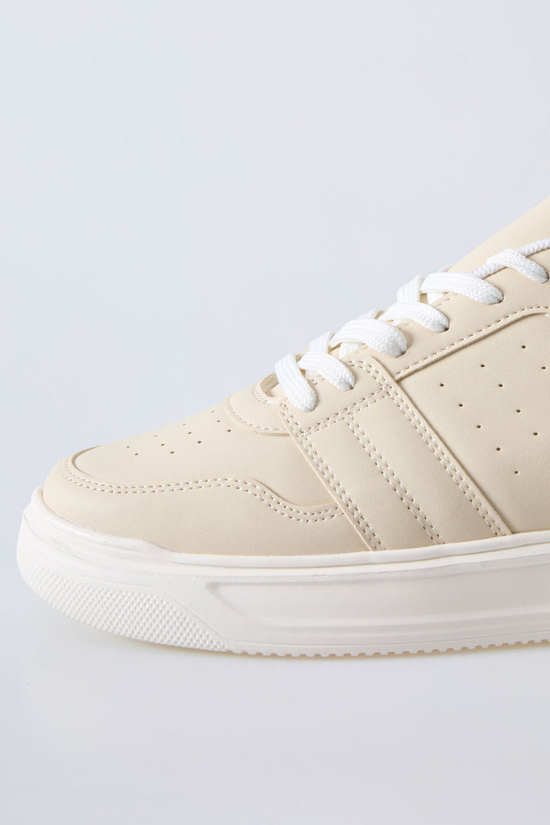 Baskets Sportives à Lacets pour Homme - Cuir Synthétique, Semelle Épaisse
