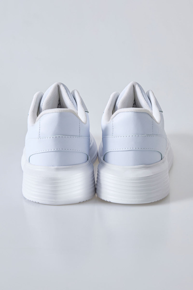 Baskets Sportives à Lacets pour Homme - Cuir Synthétique, Semelle Épaisse