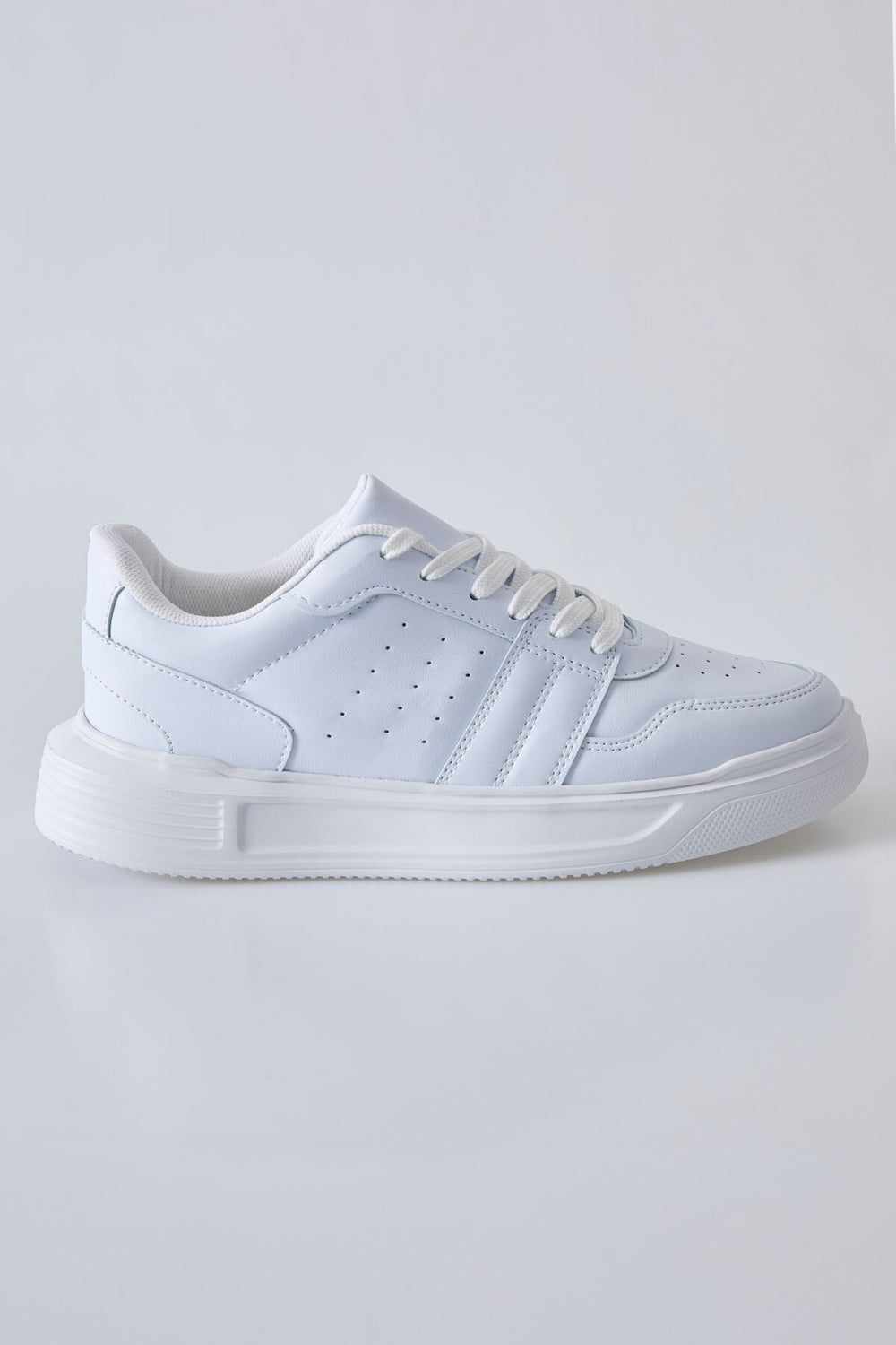 Baskets Sportives à Lacets pour Homme - Cuir Synthétique, Semelle Épaisse