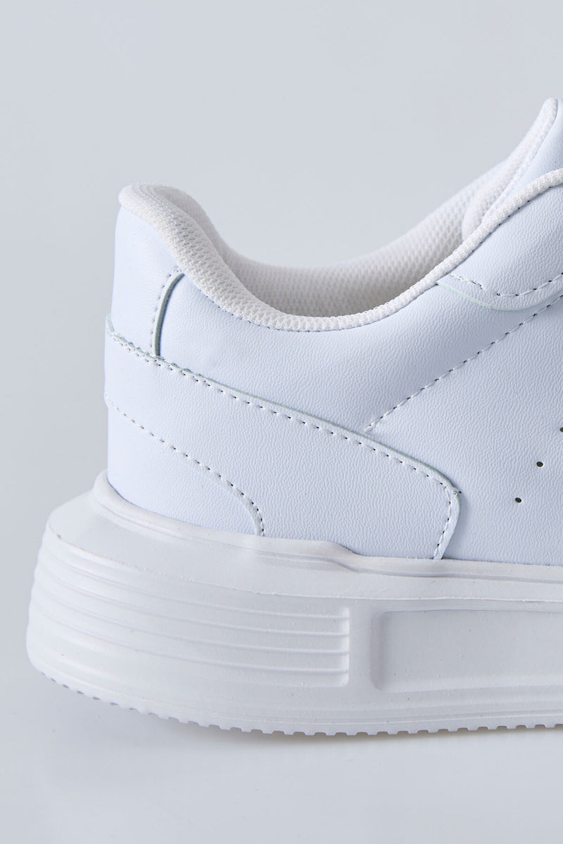 Baskets Sportives à Lacets pour Homme - Cuir Synthétique, Semelle Épaisse