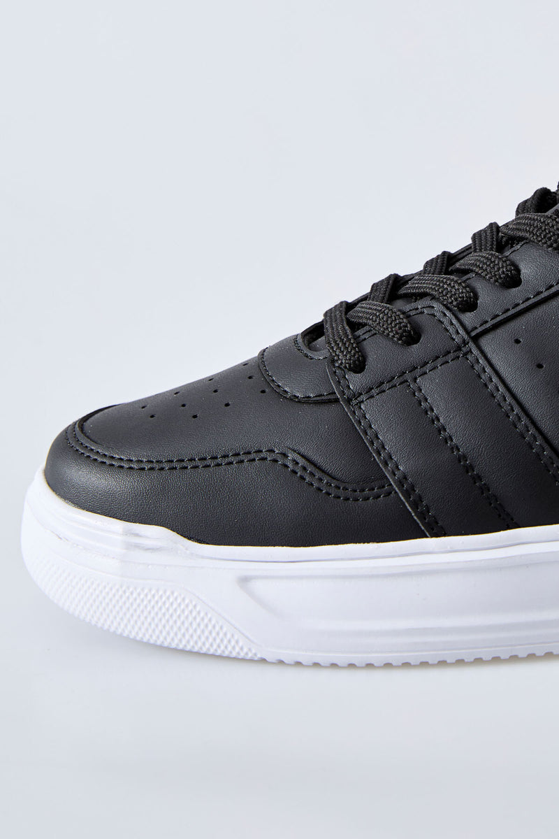 Baskets Sportives à Lacets pour Homme - Cuir Synthétique, Semelle Épaisse