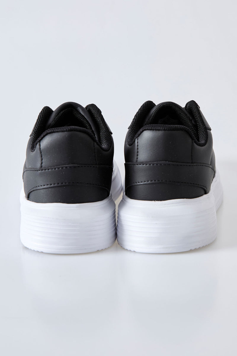 Baskets Sportives à Lacets pour Homme - Cuir Synthétique, Semelle Épaisse