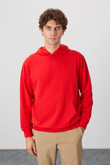 <tc>Sweat-shirt basique pour homme à capuche, coupe standard, tissu doux en coton - 88362</tc>