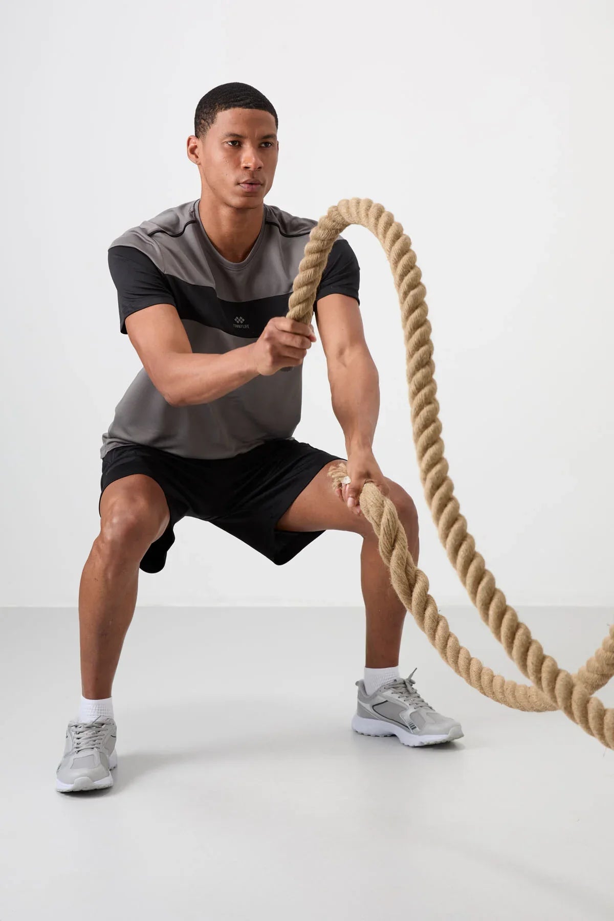 T-shirt homme performance respirant en polyester stretch - 88396 - Justyol