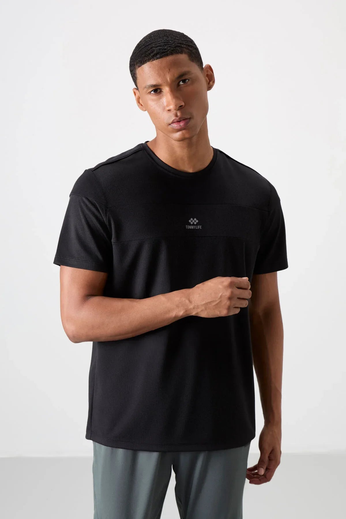 T-shirt homme performance respirant en polyester stretch - 88396 - Justyol