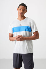 <tc>T-shirt de Performance Homme en Polyester à Texture Respirante, Jacquard, Fine, Élastique et Coupe Standard - 88398</tc>