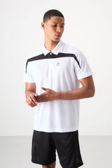 <tc>T-shirt de Performance Homme en Polyester à Texture Respirante, Fine, Élastique, Coupe Standard avec Col Polo - 88392</tc>