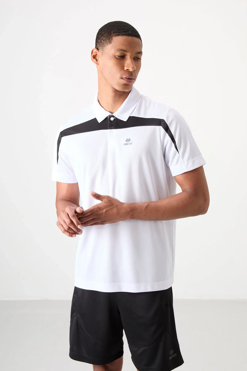 Polo homme performance respirant en polyester stretch - 88392