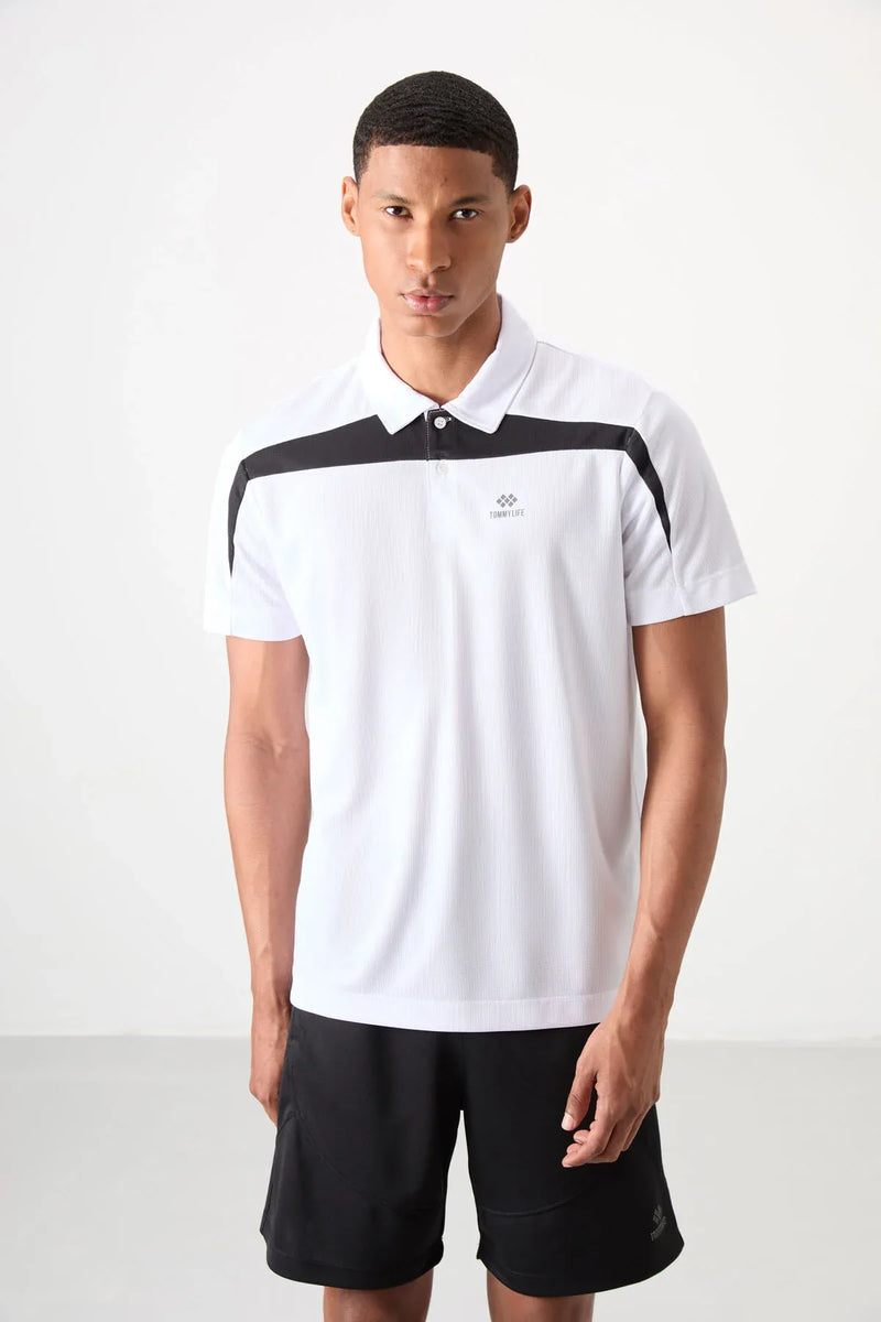 Polo homme performance respirant en polyester stretch - 88392