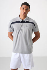 <tc>T-shirt de Performance Homme en Polyester à Texture Respirante, Fine, Élastique, Coupe Standard avec Col Polo - 88392</tc>