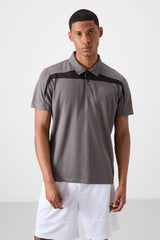 <tc>T-shirt de Performance Homme en Polyester à Texture Respirante, Fine, Élastique, Coupe Standard avec Col Polo - 88392</tc>