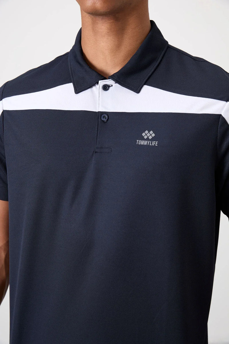Polo homme performance respirant en polyester stretch - 88392