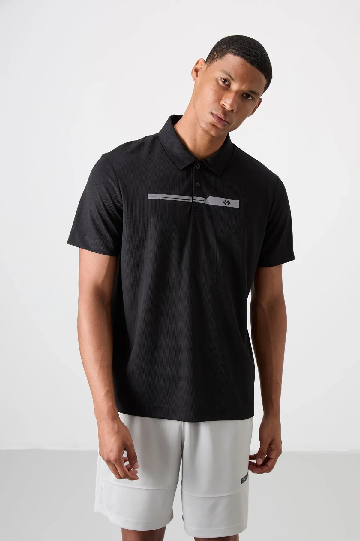 Polo homme performance respirant en polyester stretch - 88393 - Justyol