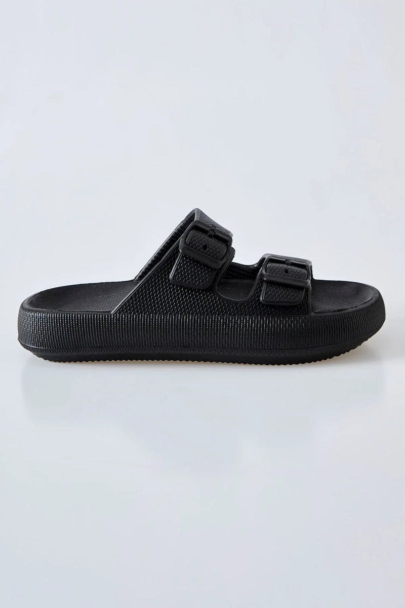 Claquettes Homme à Double Boucle à Semelle Épaisse | Confort Été