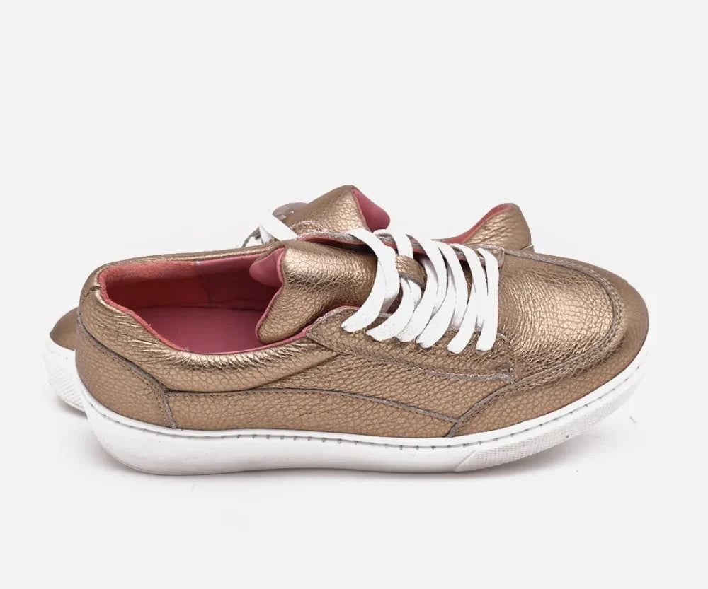 Espadrille femme Gold metallic – op286