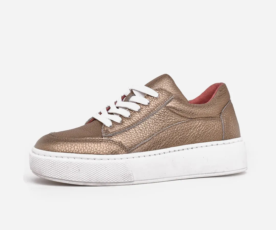 Espadrille femme Gold metallic – op286