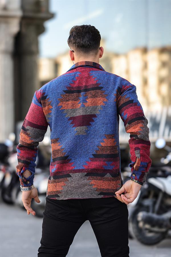 Chemise homme motif ethnique style bohème en coton - Justyol