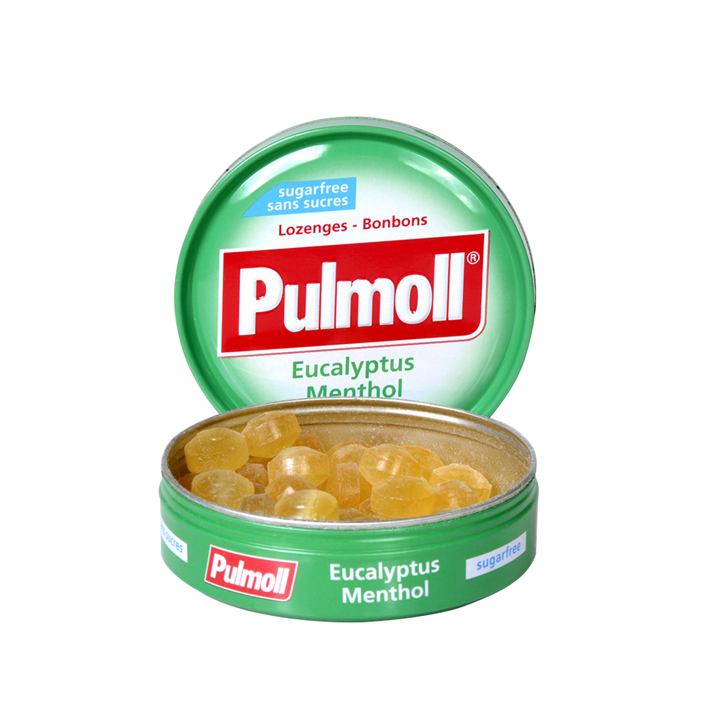PULMOLL PASTILLES EUCALYPTUS-MENTHOL SANS SUCRE 45 GR