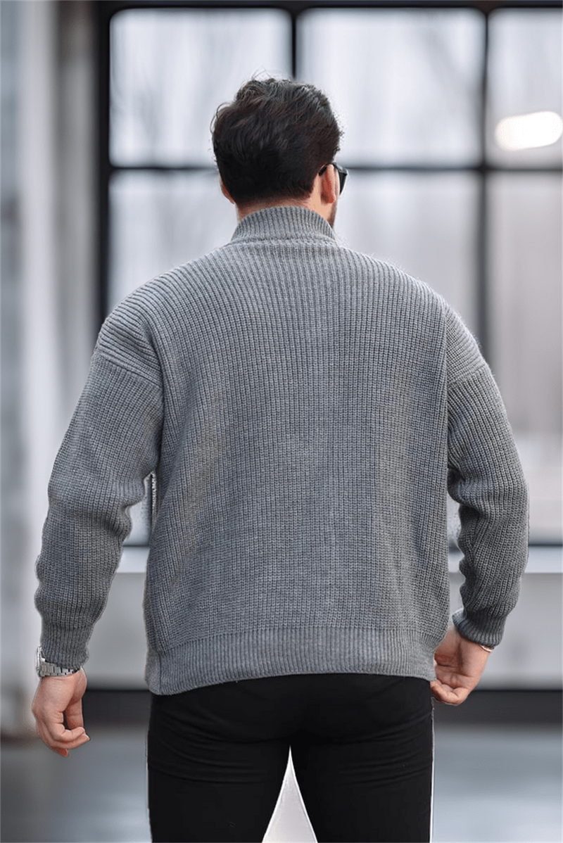 Gilet homme oversize zippé en maille Selanik